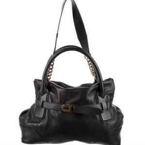 Burberry Black Leather Shoulder Bag
